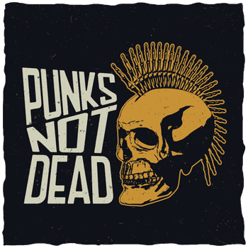 Detske body Punks not death skull