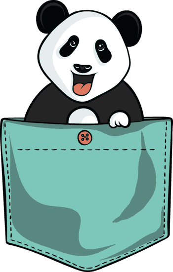 Detske body Panda vo vrecku