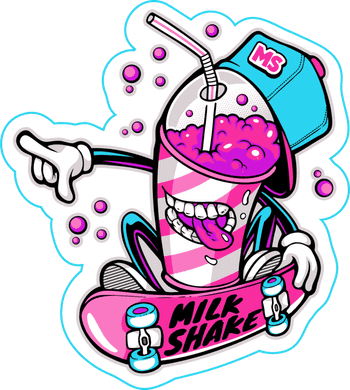 Dámske tričko Milk shake skater